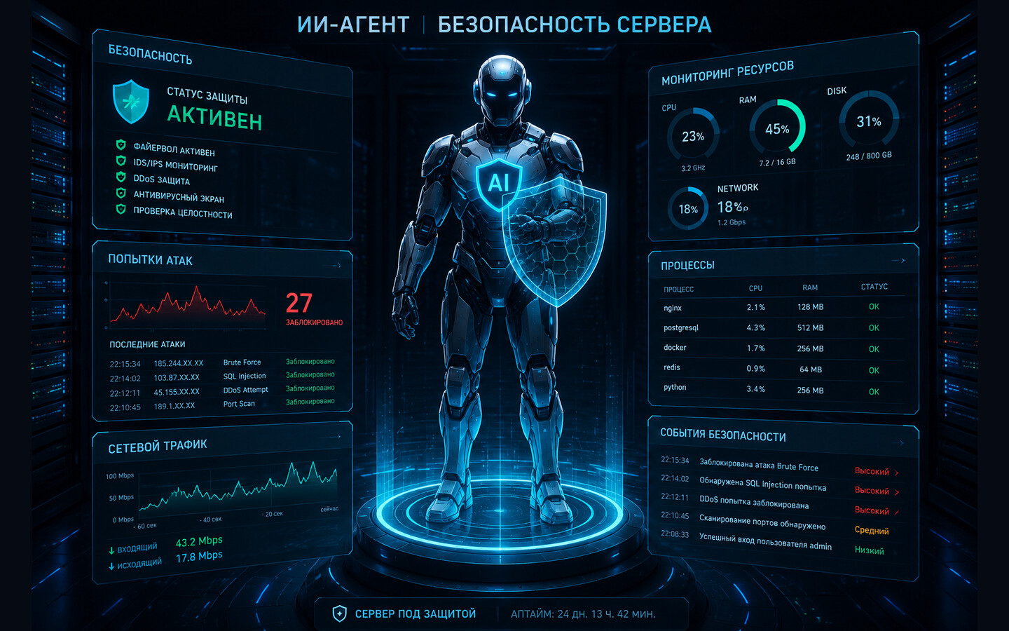 Скриншот сайта BIOS-Agent — Telegram Mini App · DevOps-автоматизация
