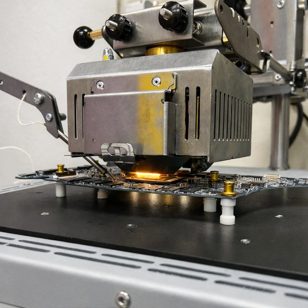 Пайка BGA-чипов под микроскопом — компонентный ремонт ноутбуков